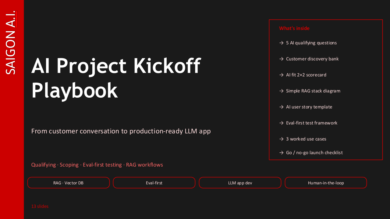 AI Project Kickoff Playbook cover